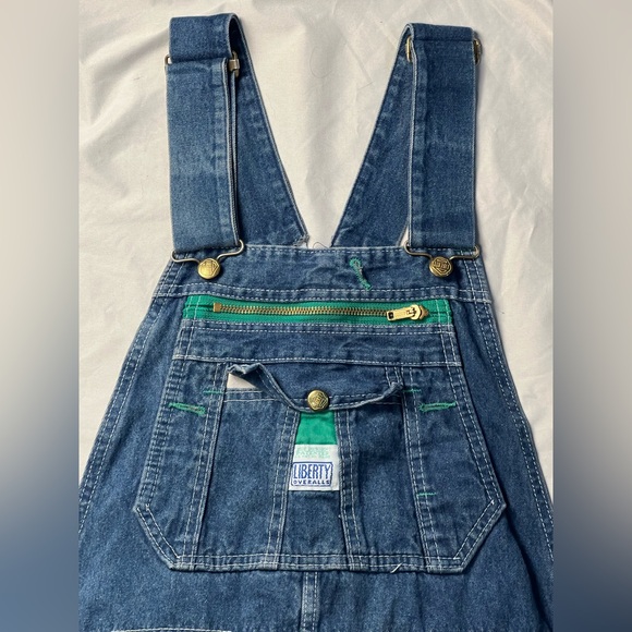 Liberty Blue Denim Overalls Relaxed Fit, size 34 x 34 - Picture 9 of 9